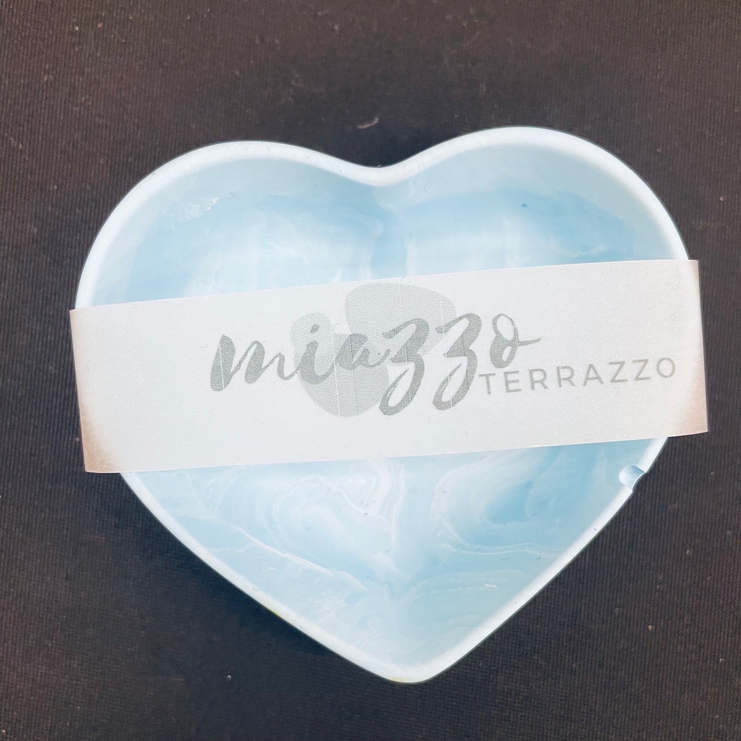 Heart Ring Dish- Marble effect