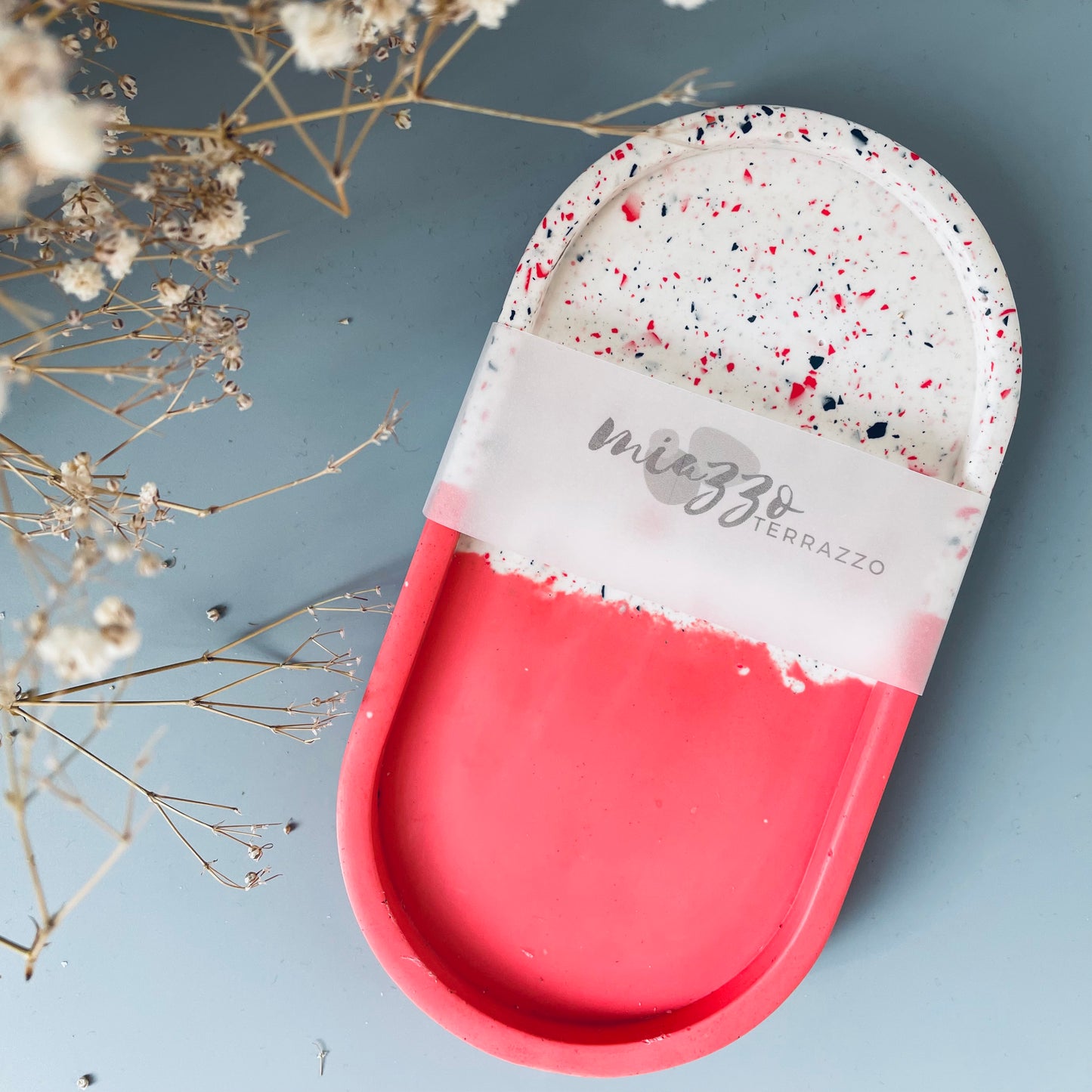 Oval Trinket- Two Tone Terrazzo