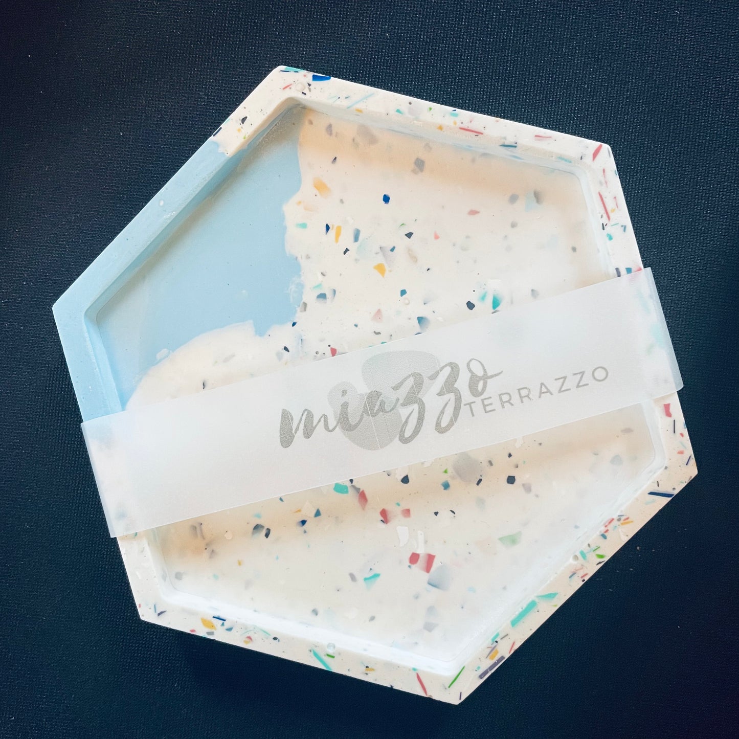 Hex- Two Tone Terrazzo