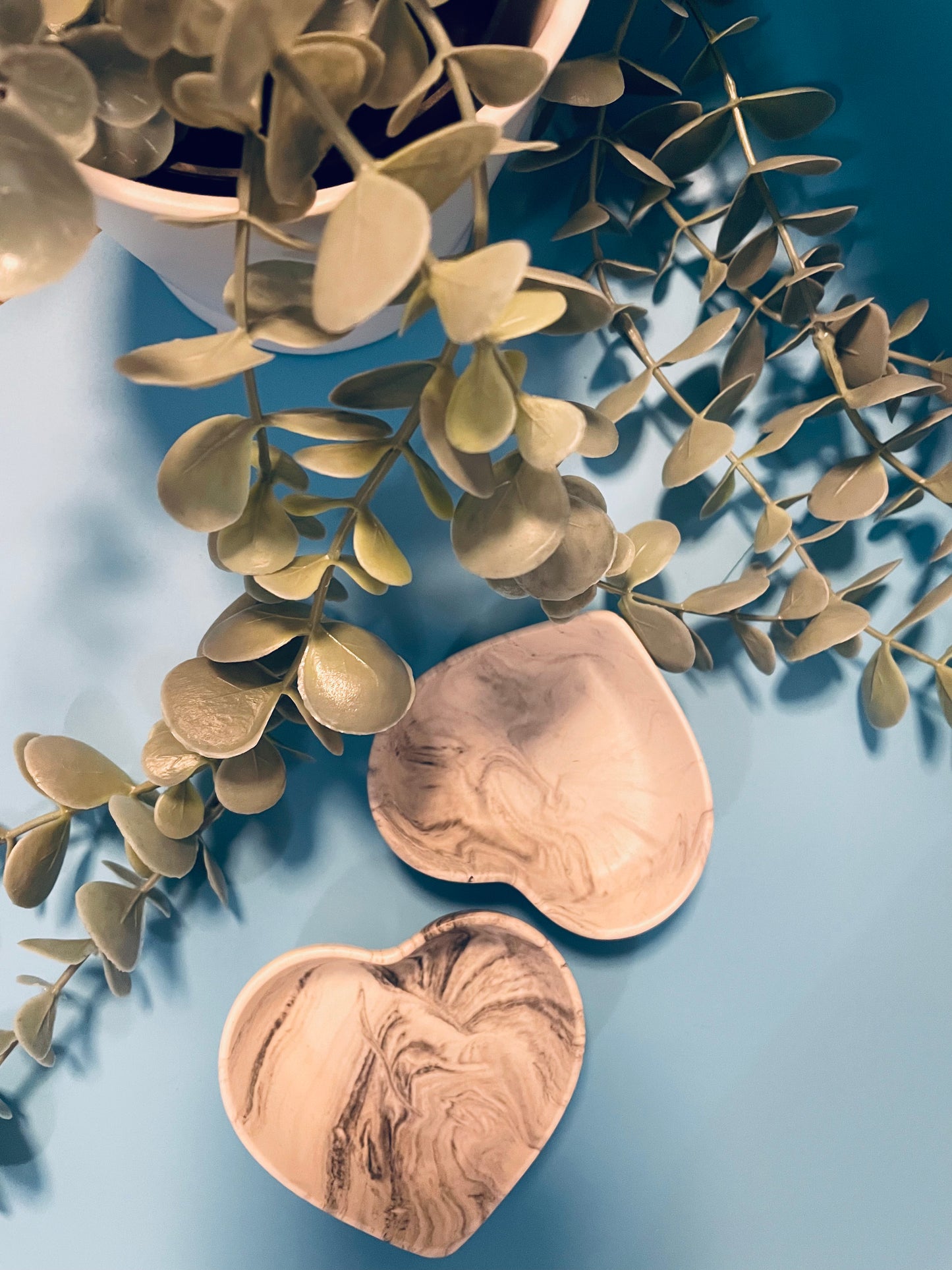 Heart Ring Dish- Marble effect