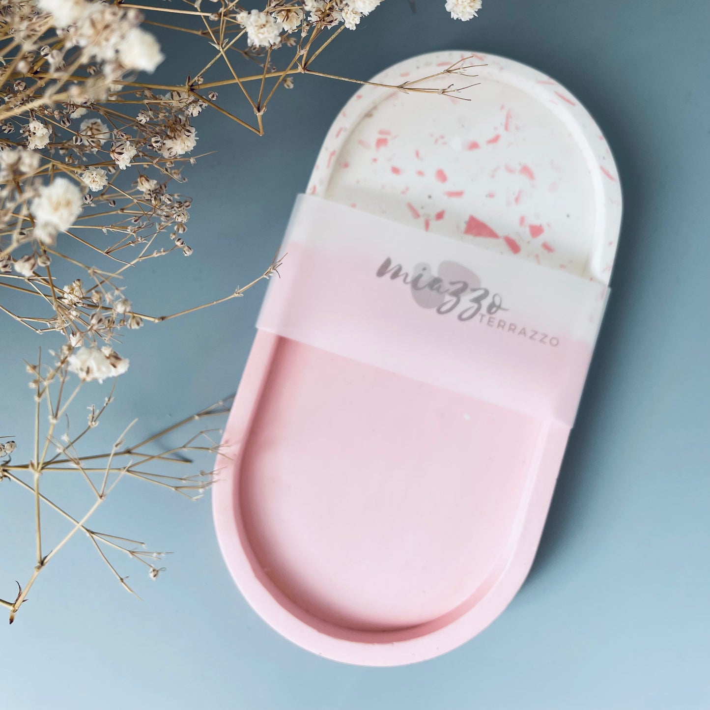 Oval Trinket- Two Tone Terrazzo