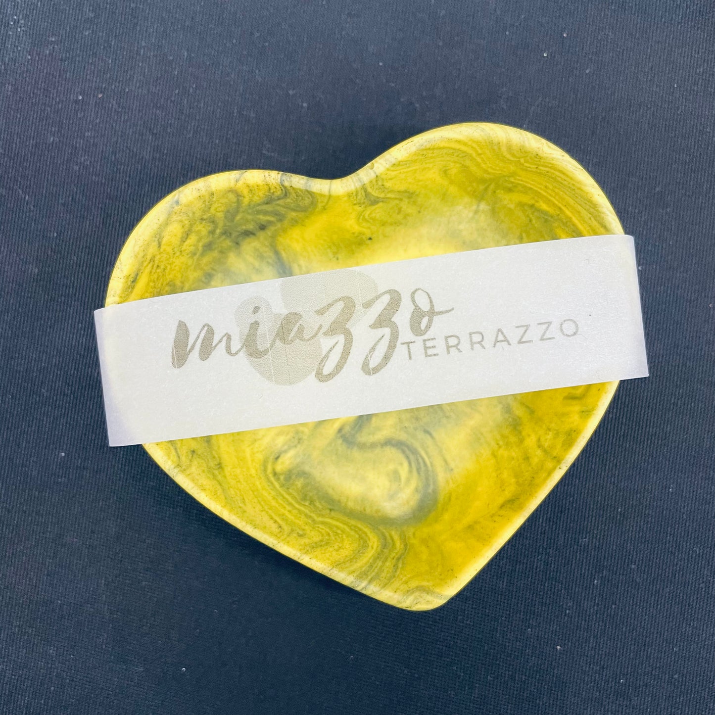 Heart Ring Dish- Marble effect