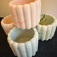 Pastel Ribbed Pot - Super Seconds